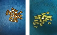 黄铜化学抛光剂应用于铜螺丝件